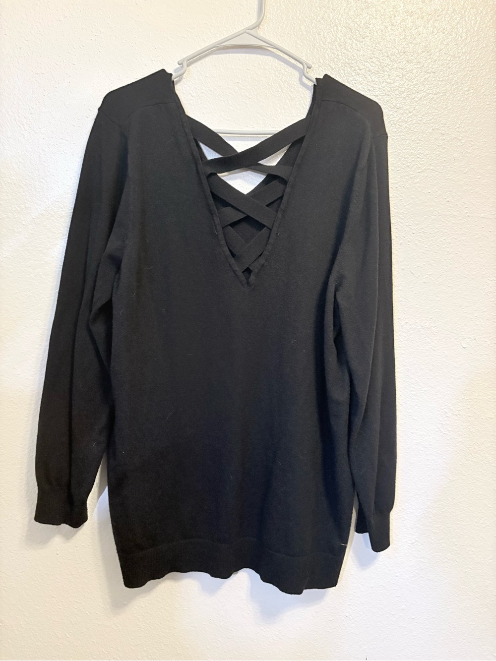 Everyday V-Neck Black Sweater for Women - Picture 6 of 6